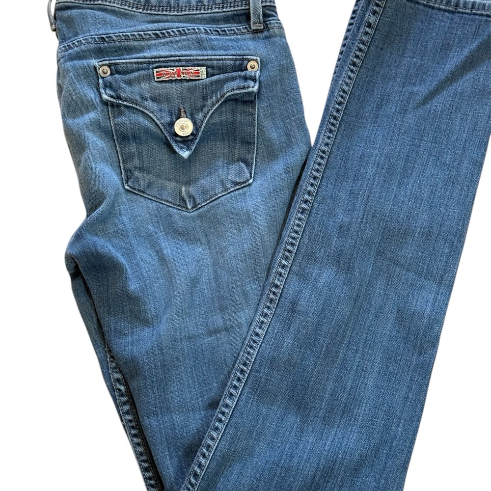 Hudson Ladies Mid-rise, Medium Wash, Skinny Leg Jeans Size 27 - Picture 4 of 7